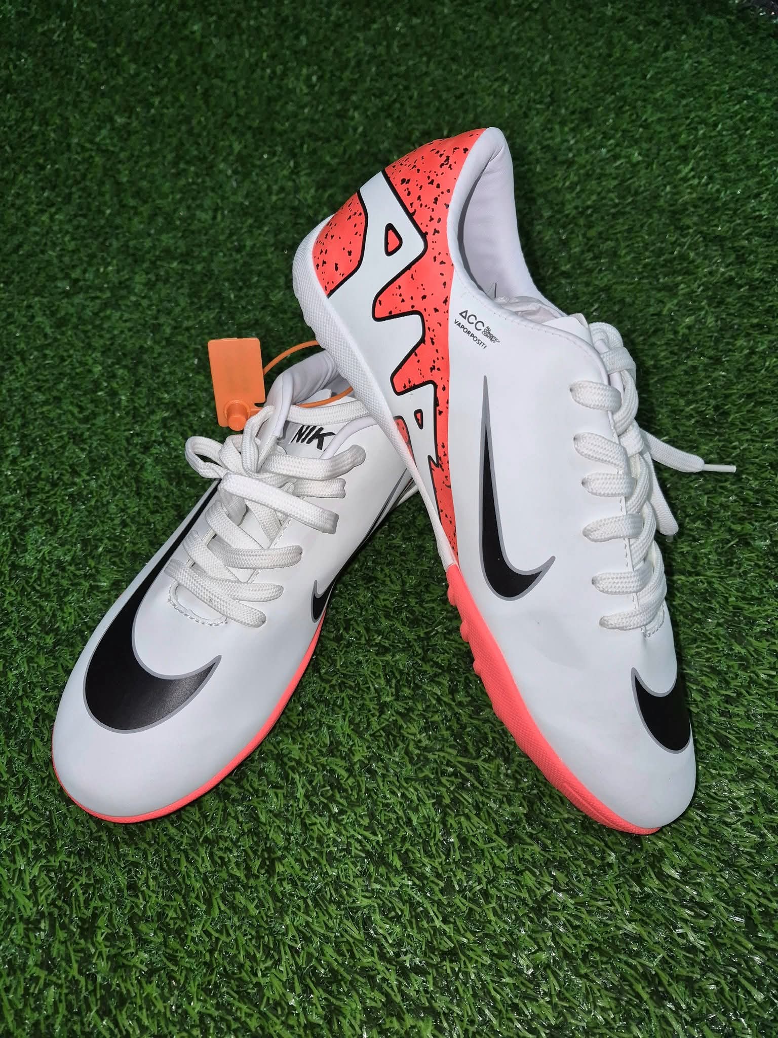 Football Boots · White / Orange