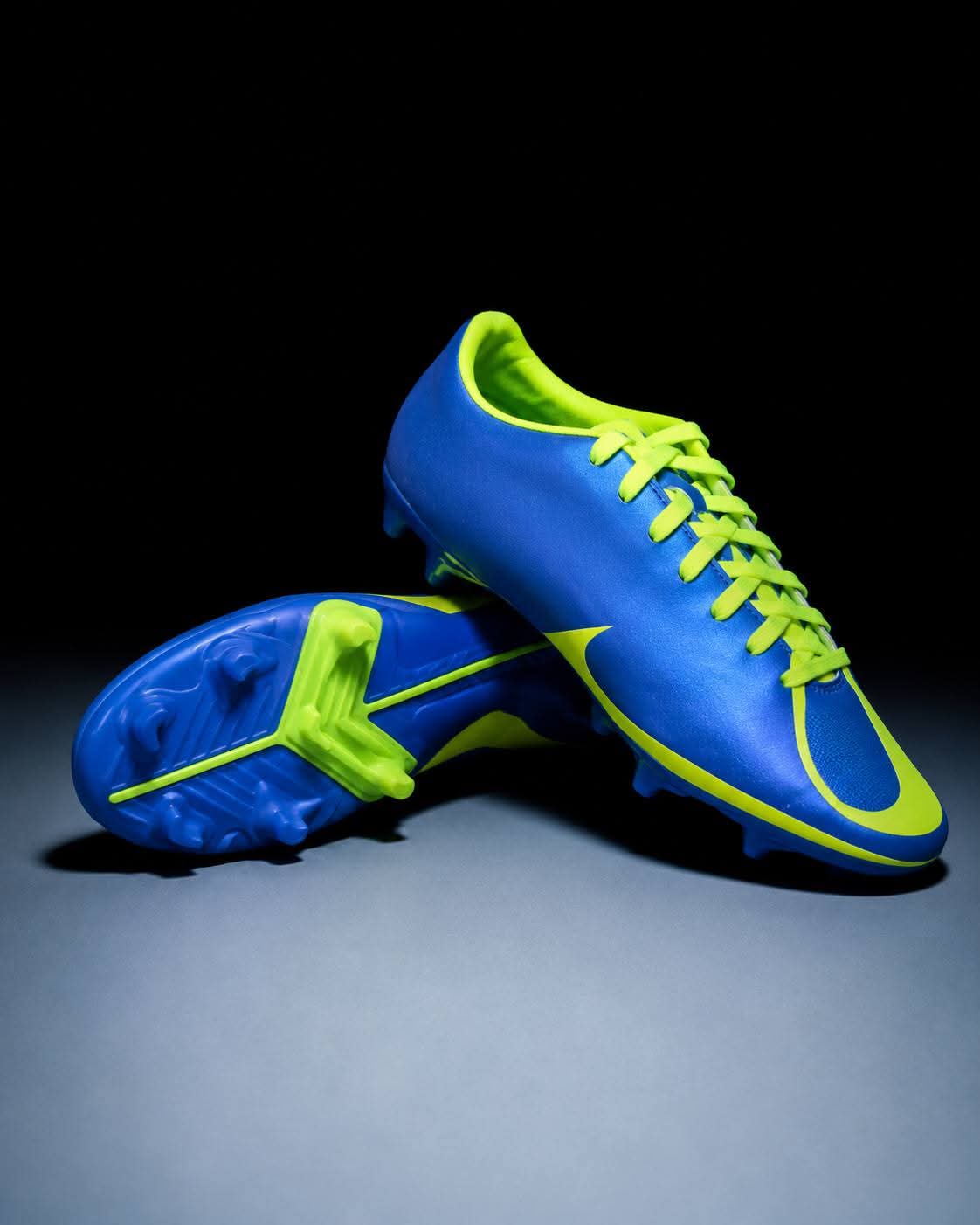 Football Boots · Blue / Lime